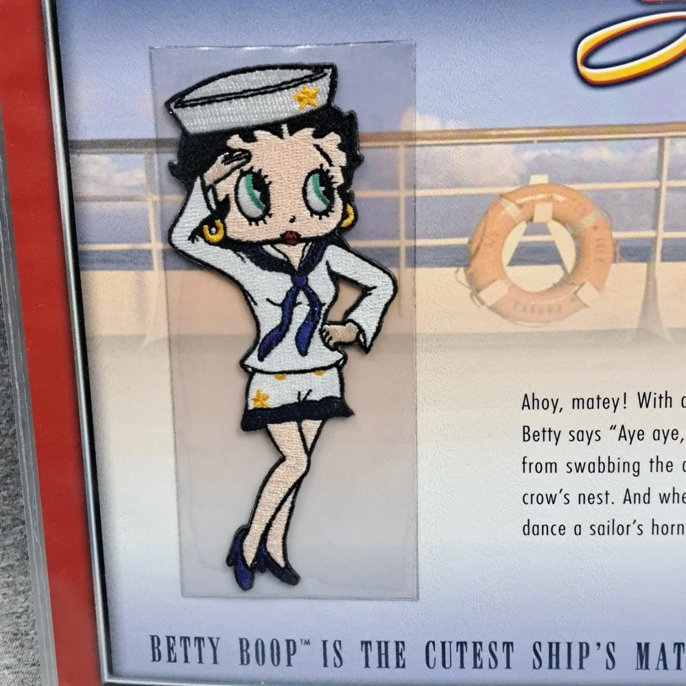 Betty Boop Patch Sailor Betty Clothing Bag Patch Collectible Vintage Navy Marine